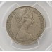 AUSTRALIA 1966 . TWENTY 20 CENTS COIN . VARIETY . WAVY 2